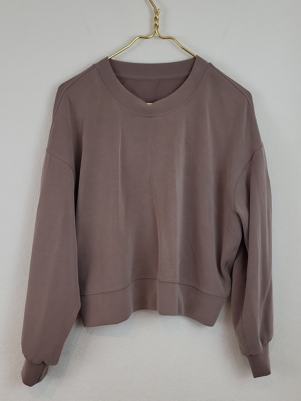 Lululemon Softstreme Perfectly Oversized Cropped Crew Size 6